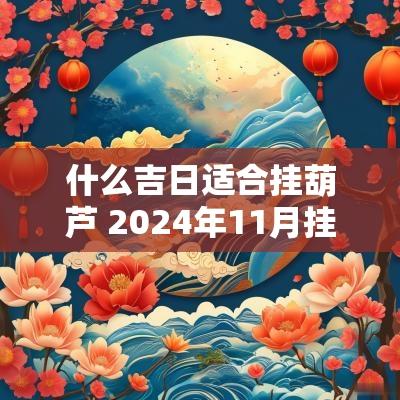 什么吉日适合挂葫芦 2025年11月挂葫芦的吉日