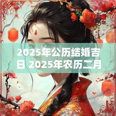 2025年公历结婚吉日 2025年农历二月结婚吉日表