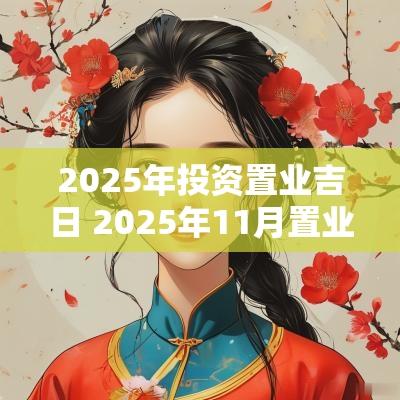 2025年投资置业吉日 2025年11月置业吉日