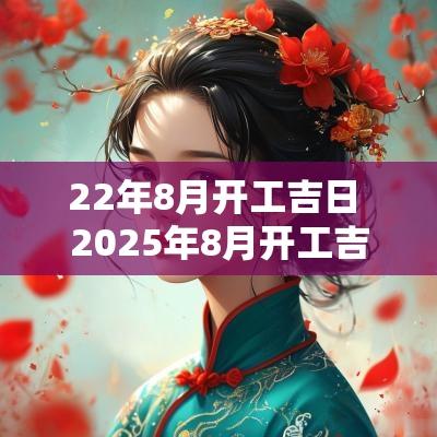 22年8月开工吉日 2025年8月开工吉日