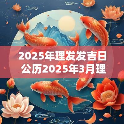 2025年理发发吉日 公历2025年3月理发吉日