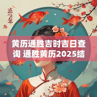黄历通胜吉时吉日查询 通胜黄历2025结婚吉日