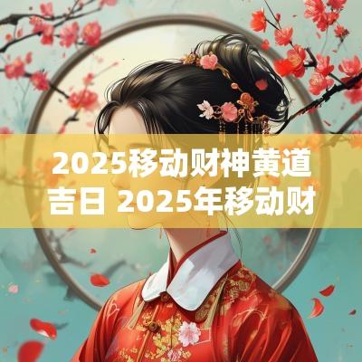 2025移动财神黄道吉日 2025年移动财神的吉日