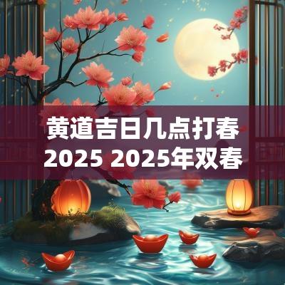 黄道吉日几点打春2025 2025年双春吉日