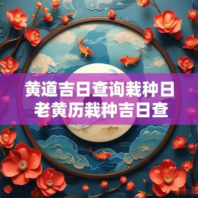 黄道吉日查询栽种日 老黄历栽种吉日查询
