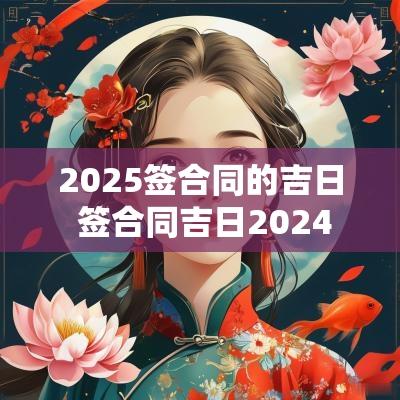 2025签合同的吉日 签合同吉日2025