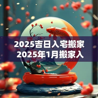 2025吉日入宅搬家 2025年1月搬家入宅黄道吉日