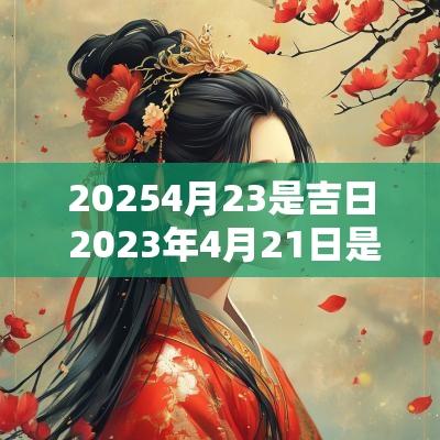 20254月23是吉日 2025年4月21日是黄道吉日吗