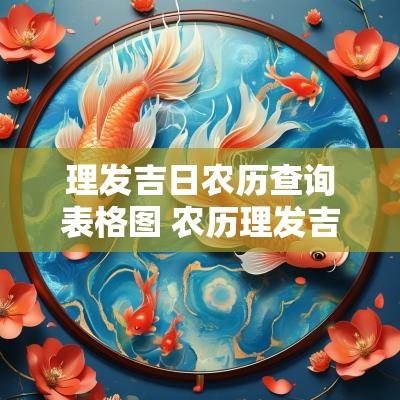 理发吉日农历查询表格图 农历理发吉日初一到月底