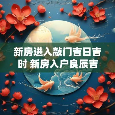 新房进入敲门吉日吉时 新房入户良辰吉日