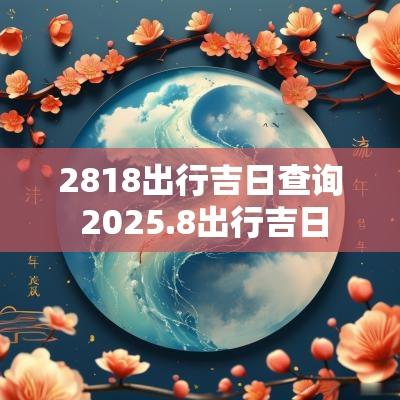 2818出行吉日查询 2025.8出行吉日