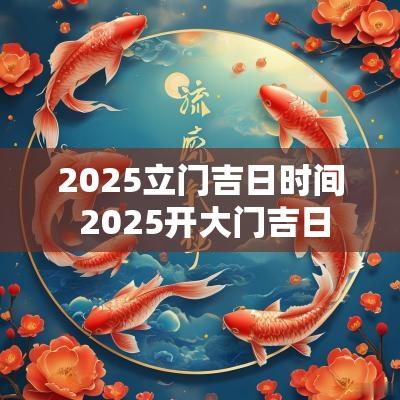 2025立门吉日时间 2025开大门吉日