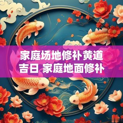 家庭场地修补黄道吉日 家庭地面修补材料