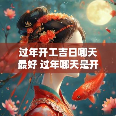 过年开工吉日哪天最好 过年哪天是开业的黄道吉日