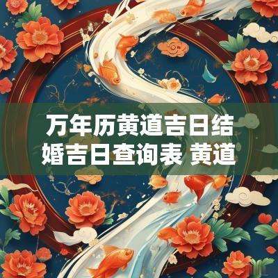 万年历黄道吉日结婚吉日查询表 黄道吉日2025结婚吉日查询表