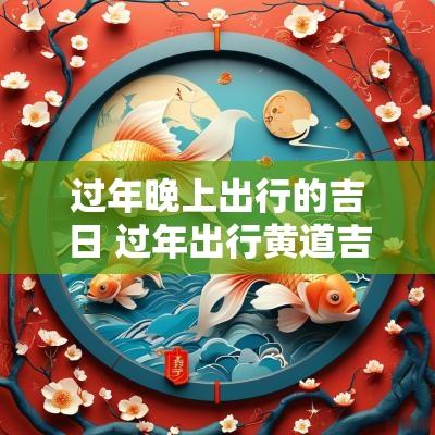 过年晚上出行的吉日 过年出行黄道吉日查询