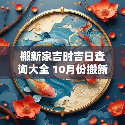 搬新家吉时吉日查询大全 10月份搬新家吉日吉时