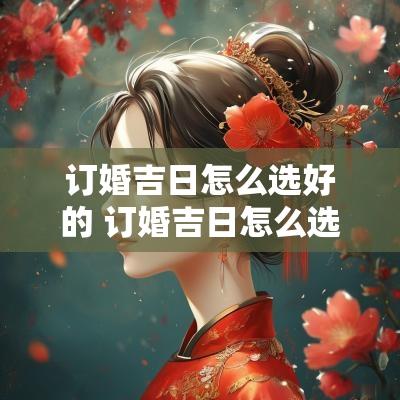 订婚吉日怎么选好的 订婚吉日怎么选2025