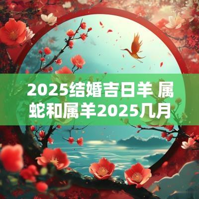 2025结婚吉日羊 属蛇和属羊2025几月结婚好