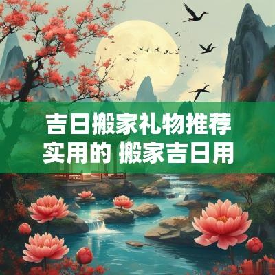 吉日搬家礼物推荐实用的 搬家吉日用什么吉神最好
