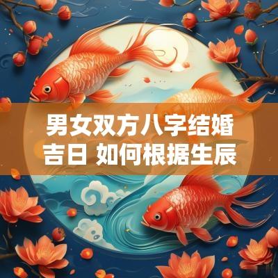 男女双方八字结婚吉日 如何根据生辰八字结婚吉日