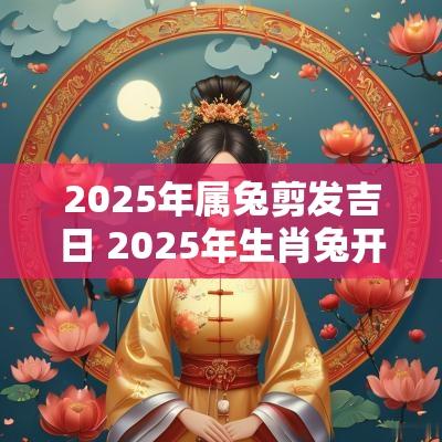 2025年属兔剪发吉日 2025年生肖兔开张吉日
