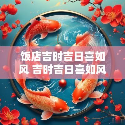 饭店吉时吉日喜如风 吉时吉日喜如风文案
