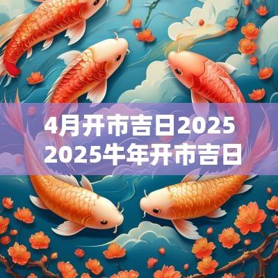 4月开市吉日2025 2025蛇年开市吉日