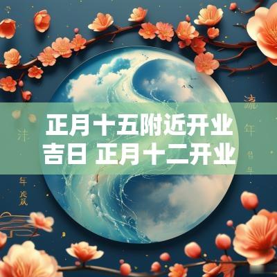 正月十五附近开业吉日 正月十二开业吉日吉时