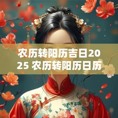 农历转阳历吉日2025 农历转阳历日历