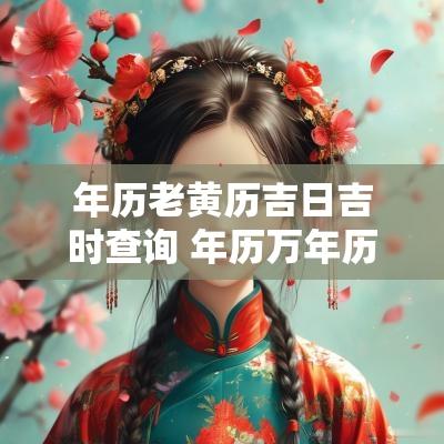 年历老黄历吉日吉时查询 年历万年历查询表2025