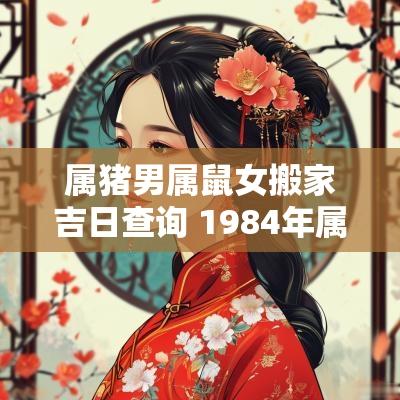 属猪男属鼠女搬家吉日查询 1984年属鼠搬家吉日