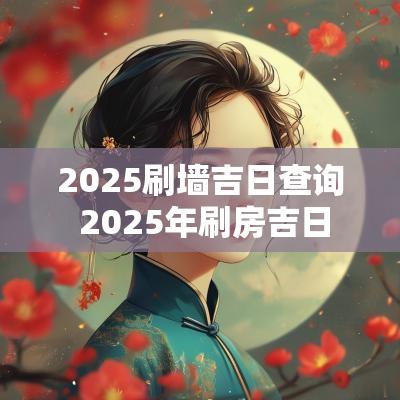 2025刷墙吉日查询 2025年刷房吉日
