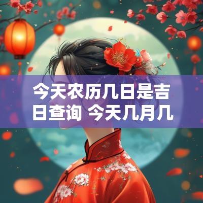 今天农历几日是吉日查询 今天几月几日吉日查询