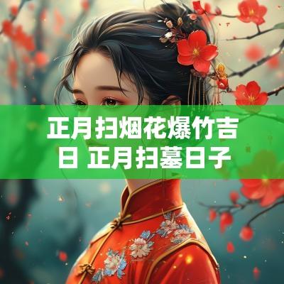 正月扫烟花爆竹吉日 正月扫墓日子