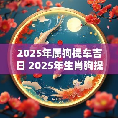 2025年属狗提车吉日 2025年生肖狗提车吉日