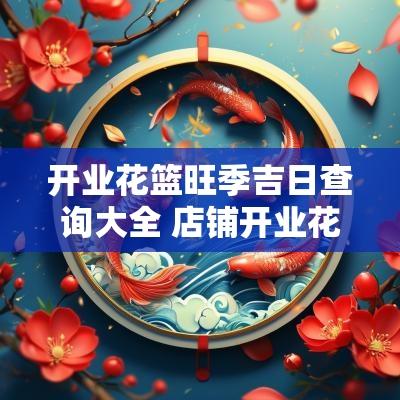 开业花篮旺季吉日查询大全 店铺开业花篮什么时候送