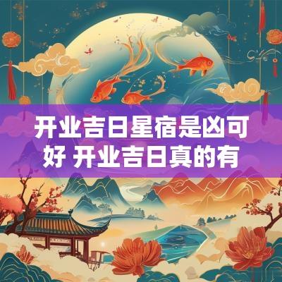 开业吉日星宿是凶可好 开业吉日真的有用吗