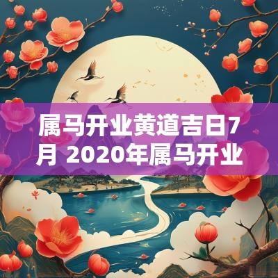 属马开业黄道吉日7月 2025年属马开业吉日