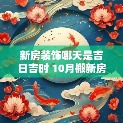 新房装饰哪天是吉日吉时 10月搬新房吉日吉时查询