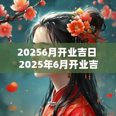 20256月开业吉日 2025年6月开业吉日