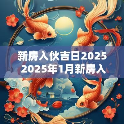 新房入伙吉日2025 2025年1月新房入伙吉日