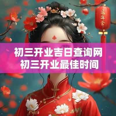 初三开业吉日查询网 初三开业最佳时间