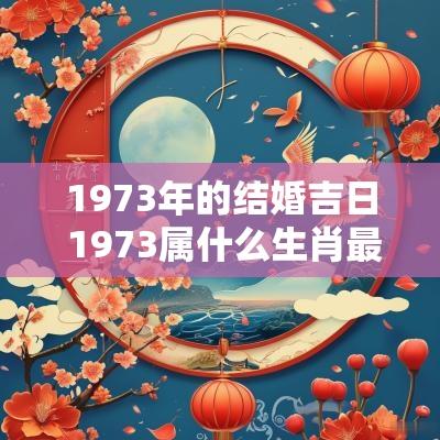 1973年的结婚吉日 1973属什么生肖最佳婚配