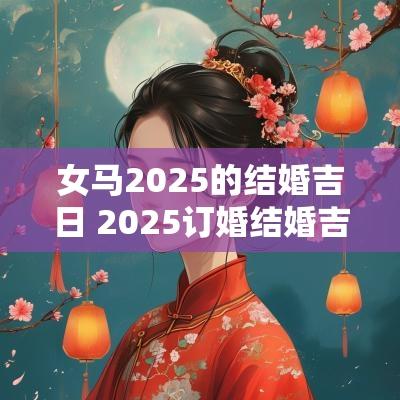 女马2025的结婚吉日 2025订婚结婚吉日