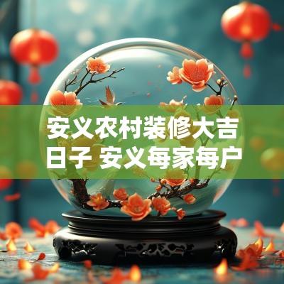 安义农村装修大吉日子 安义每家每户装修