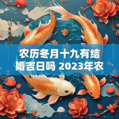 农历冬月十九有结婚吉日吗 2025年农历冬月十六结婚吉日