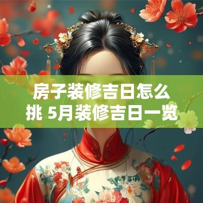 房子装修吉日怎么挑 5月装修吉日一览表