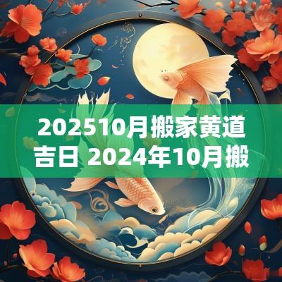 202510月搬家黄道吉日 2025年10月搬家黄道吉日一览表