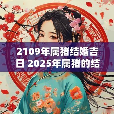 2109年属猪结婚吉日 2025年属猪的结婚吉日